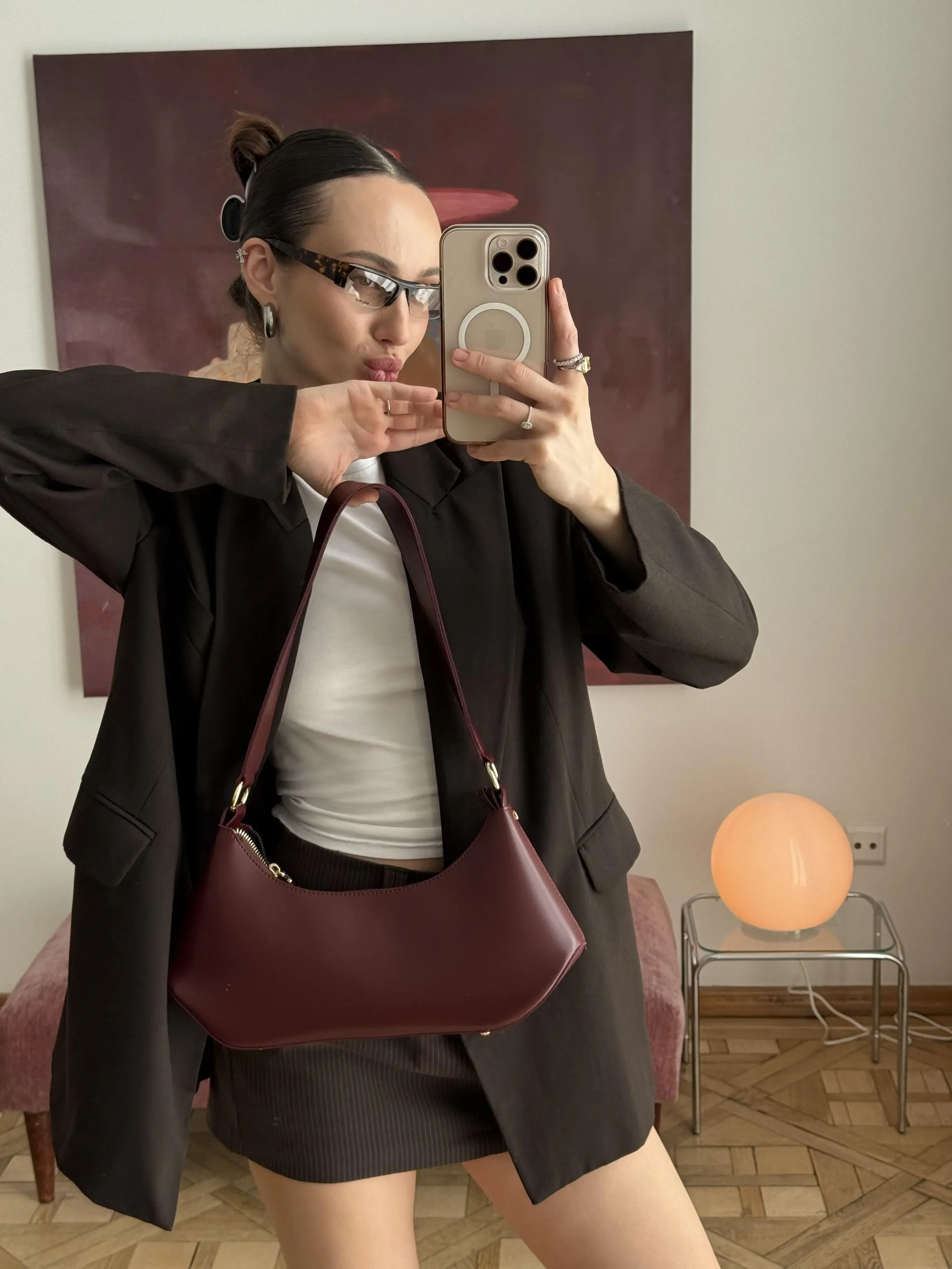 FLOW BAG BURGUNDY